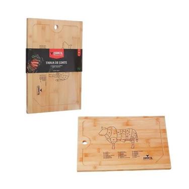 Imagem de Tábua Para Corte de Bambu 30x20cm Natural 9610001 - Etilux - ETILUX, H