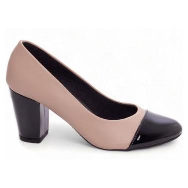 Imagem de Sapato Scarpin Feminino Boneca Bico Redondo - Rose - Torricella, 38, R