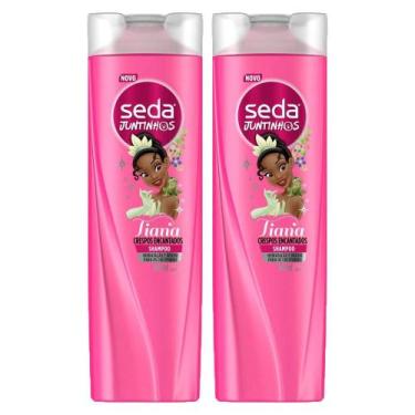 Imagem de Kit 2 Shampoos Seda Infantil Tiana Juntinhos Crespos Encantados 300ml 