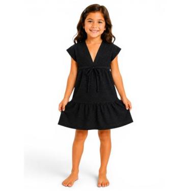 Imagem de Saída De Praia Infantil Tijolinho/ Com Regulagem Moda Verão - Corpo do