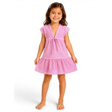 Imagem de Saída De Praia Infantil Tijolinho/ Com Regulagem Moda Verão - Corpo do
