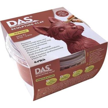 Imagem de Massa Modelar DAS 230 g Sculpting Clay Terracota Medium - DAS (Fila)
