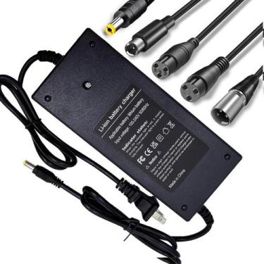 Imagem de Carregador de Bateria YAREMYEYE 42V 2A com 5 Conectores para Patinetes