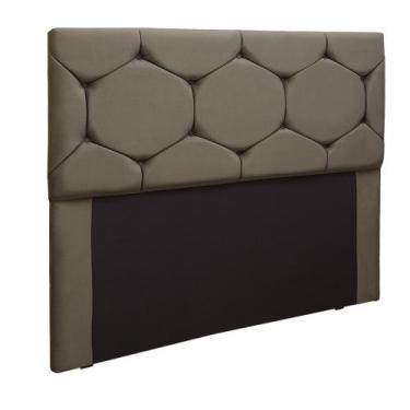 Imagem de Cabeceira Estofada Helena Casal 140 cm para Cama Box Suede animaleh - 