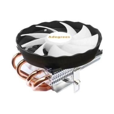 Imagem de Cooler De Ar Para CPU 120MM 4 Pinos PWM 4 Tubos De Calor Para Intel LG