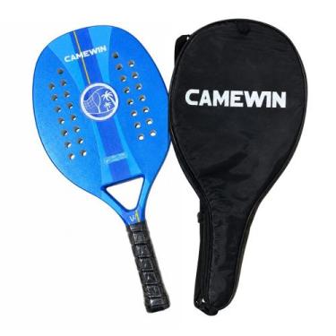 Imagem de Raquete Beach Tennis Camewin Fibra de Carbono, Azul