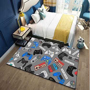 Imagem de Tapetes para área da vida dos jogos, tapete antiderrapante para controle de jogadores/decoração de sala de jogos, tapete de casa, tapete para crianças, tapete para ambientes internos e externos, 80 x 120 cm/31 x 47