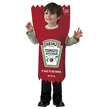 Imagem de Kraft Heinz Tomate Ketchup Pacote Fantasia Infantil Vestir Comida Cosplay Festa Halloween Fantasias Tamanho Infantil 3-4