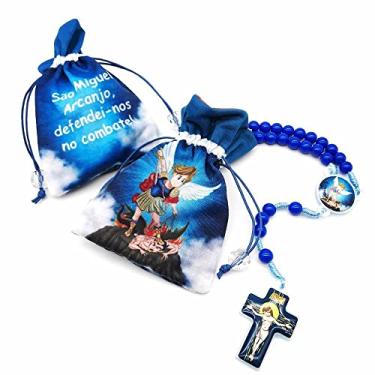 Imagem de Terço Infantil Crianças São Miguel Arcanjo Com Saquinho