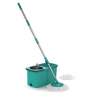 Imagem de Mop Giratório Pró duas águas, balde com 9 litros, Cesto Inox e Divisor de água, MOP7824, Flash Limp