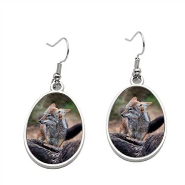 Imagem de Brinco de chacal com suporte preto – Brincos pendentes para meninas – Presente de festa de aniversário dos namorados