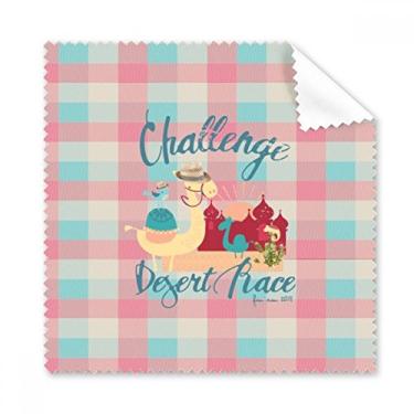 Imagem de Camel Bird Castle Pano de limpeza quadrado vermelho azul limpador de óculos 5 peças