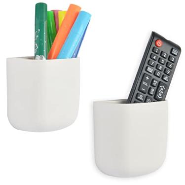 Imagem de Bandeja de lápis Easy Eco Life – Suporte organizador de gaveta de mesa para caneta lápis marcadores remotos para telefone celular, EEL-OSO-01, White -2 pcs / Set