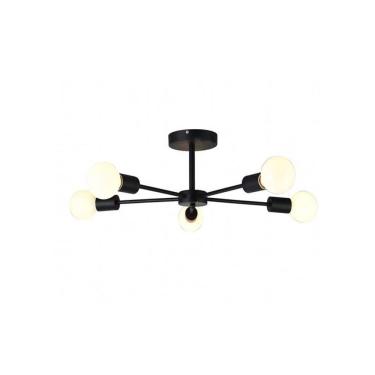 Imagem de Plafon Taschibra Cyber 5 Preto E27 Bivolt