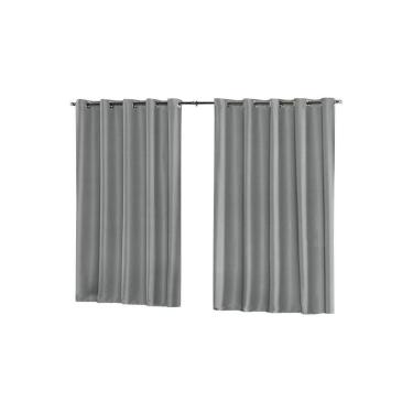 Imagem de Cortina Blackout De Tecido 2,80 X 1,70M 100% Blecaute- Cinza