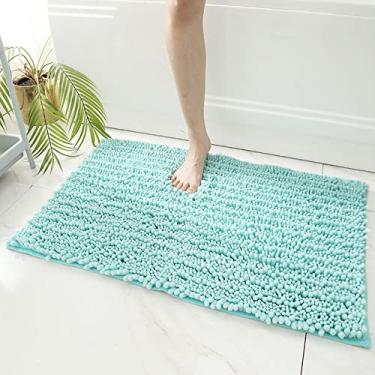 Imagem de Tapete de banho de microfibra absorvente de água antiderrapante tapete de banheiro para sala de estar tapete de chão para Tapete De Banheiro,G,400MMx600MM
