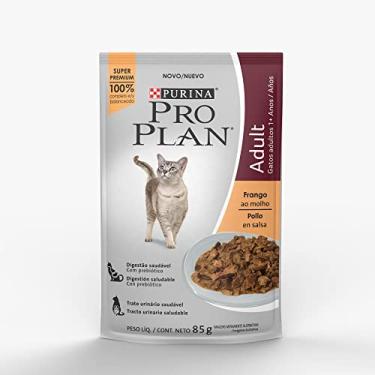 Imagem de Purina Ração Úmida Proplan Para Gatos Sachê Sabor Frango - 85G