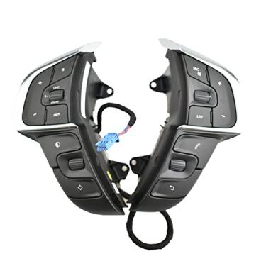 Imagem de DYBANP Interruptor de cruzeiro de carro, para Citroen C4 2013, botão de volume do botão de controle de cruzeiro multifunções do volante do carro