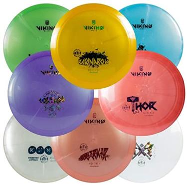 Imagem de Viking Discs Conjunto de golfe Armor Disc - 8 discos Frisbee para qualquer distância, aprovado pela PDGA - Driver de Putter