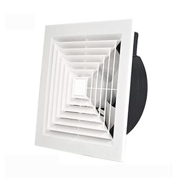 Imagem de Fã exausto 8/10/12 polegadas poderosas exaustor de exaustores de exaustão de exaustão ventilador fã em linha para ventilação da parede de cozinha Fãs, branco Ventiladores de ventilação