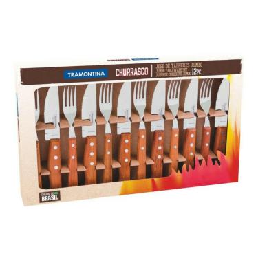 Imagem de Kit Churrasco 12 Peças Jumbo Garfo Faca 22399/063 Tramontina