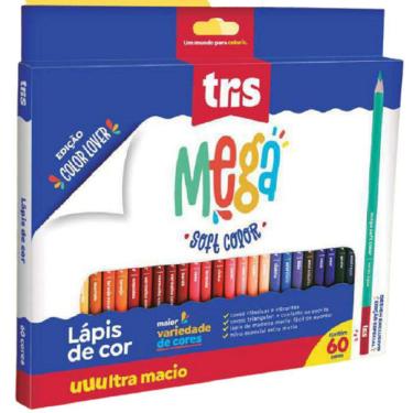 Imagem de Lapis De Cor 60 Cores Mega Soft Color - Tris