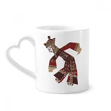 Imagem de Caneca tradicional de cultura chinesa sombra para brincar café cerâmica copo de coração de vidro