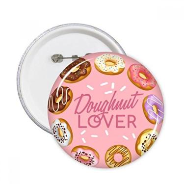 Imagem de Broche redondo de rosquinha para sobremesa ocidental, alfinetes redondos, emblema, acessório, decoração, 5 peças