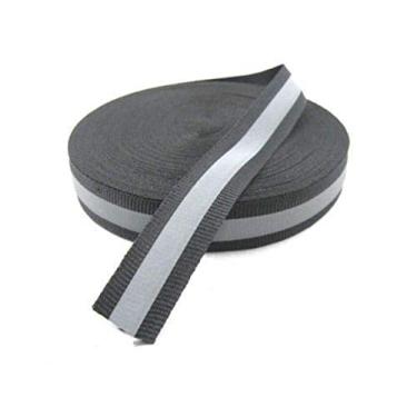 Imagem de Fita refletiva de tecido de 20 m x 20 m para roupas, tiras refletivas de alta visibilidade para roupas, mochilas escolares e capas de chuva