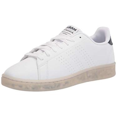 Imagem de adidas Tênis masculino Advantage Eco, Branco/Branco/Tinta, 13