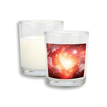 Imagem de Cera de incenso perfumada de vidro com estampa de nebulosa rosa galáxia