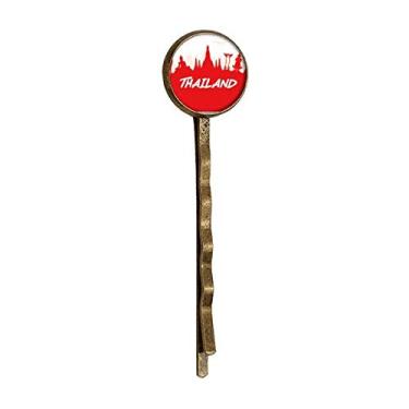 Imagem de Boné de metal retrô com detalhes vermelhos da Tailândia