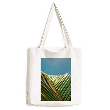 Imagem de Sacola de lona fotográfica natureza céu azul bolsa de compras bolsa casual bolsa de compras