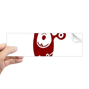 Imagem de DIYthinker Adesivo retangular de monstro alienígena ciclope para janela para notebook