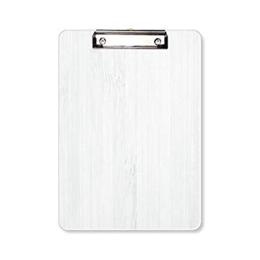 Imagem de Plano de fundo branco com estampa de veias de madeira prancheta pasta, bloco de escrita A4