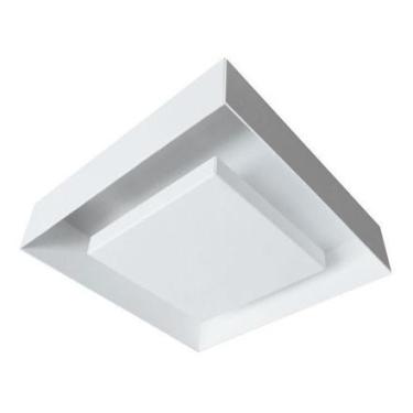 Imagem de Plafon Sobrepor Eclipse Quadrado Luz Indireta 46x46 Branco 3045/46 4XE-27 - Itamonte