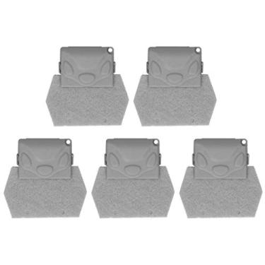 Imagem de Escova de limpeza de porta de janela, escova de limpeza de janela, ferramenta de limpeza manual destacável para torneiras para banheiras para deslizadores de janela (cinza)