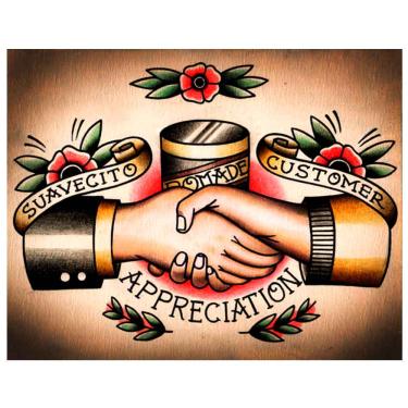 Imagem de Placa Decorativa Para Barbearias Quyen Dihn suavecito Pomade Customer Appreciation
