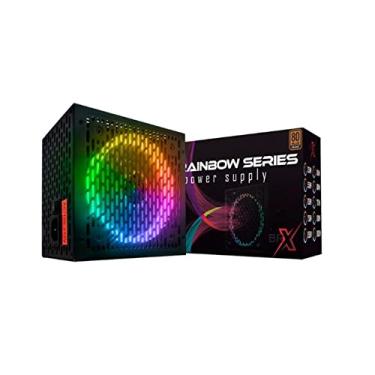 Imagem de FONTE ATX 800W RAINBOW RGB AUTOMATICA BRX 80 PLUS BRONZE