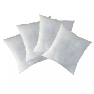 Imagem de Kit 4 Recheios de Almofada Refil TRP Imports 45cmx45cm Fibra Siliconada Super Enchimento Antialérgica