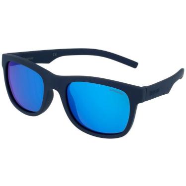 Imagem de Óculos de Sol Polaroid 8020 S CIW 46JY Marinho Infantil  - Unissex - Azul Escuro - Único-Unissex