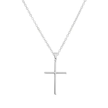 Imagem de Colar Cordão Masculino Pingente Crucifixo Corrente Cruz 50cm