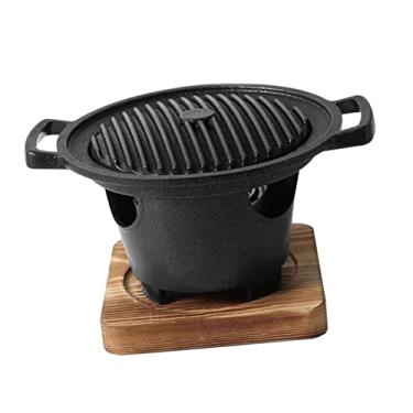 Imagem de HAKIDZEL 1 Conjunto Churrasco Coreano Pequeno Churrasqueira Eletrica Grelha Yakiniku Grelhador a Carvão Japonês Fogão De Grelha Coreano Acessórios Para Grelhar Ar Livre Serigrafia Alumínio