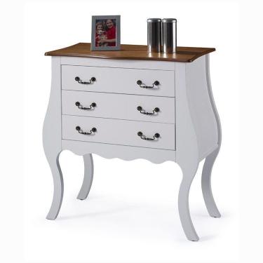 Imagem de Cômoda Bombê Alta Antique 3 Gavetas - M51023 Garapa - Verniz