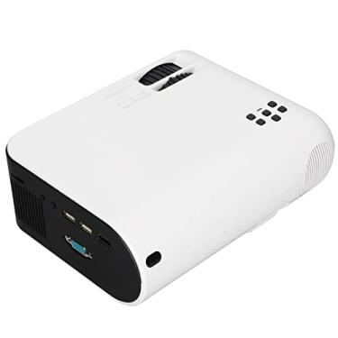Imagem de Mini projetor, alto-falante estéreo HiFi projetor de vídeo para PC para laptop e TV Box (#1)