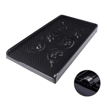 Imagem de Suporte de CPU Suporte de torre de PC, suporte de CPU móvel, carrinho de torre de PC com 4 rodas rodízios, suporte de caixa de PC compatível com a maioria dos jogos PC sob a mesa suporte de torre de PC (cor: preto, tamanho: Direcional wh