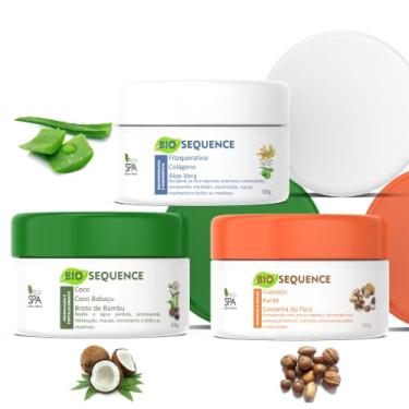 Imagem de CRONOGRAMA CAPILAR, PROFISSIONAL máscara de hidratação, reconstrução e nutrição. Tratamento Orgânico. KIT COMPLETO C/3