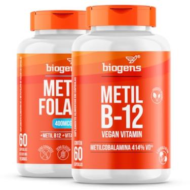 Imagem de Kit Com Metil Folato + Metilcobalamina B12, 60 Cápsulas Biogens
