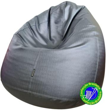 Imagem de Puff Gota Executive Luxo Fino Acabamento Metalizado Home Office (Sem Enchimento) Uso Sala Quarto Escritórios Empresas