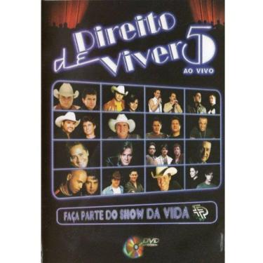 Imagem de DVD Direito de Viver 5  Ao Vivo - Faça Parte do Show da Vida